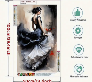 Preview: Diamond Painting Flamenco Tanz